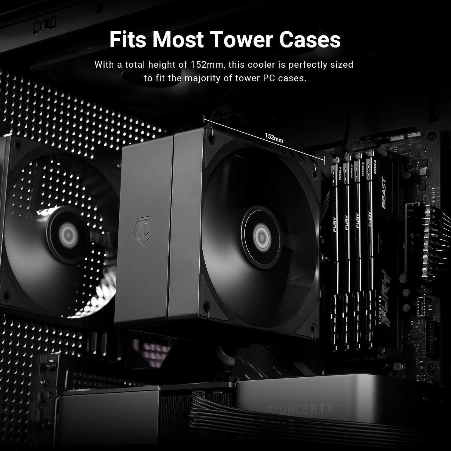 Amazon | ID-COOLING SE-214-XT V2 BLACK シングルタワーCPUクーラー 4